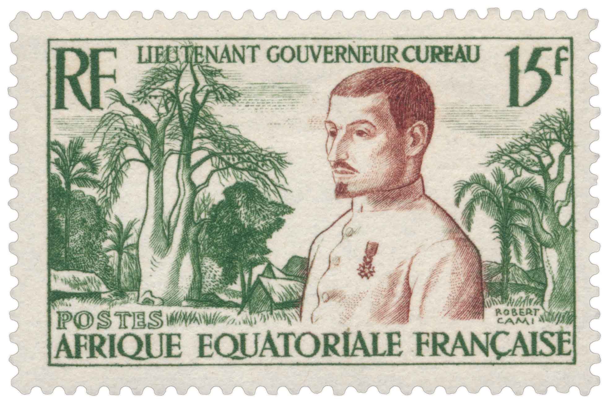Lieutenant Gouverneur Cureau Équatoriale Française poste aérienne 