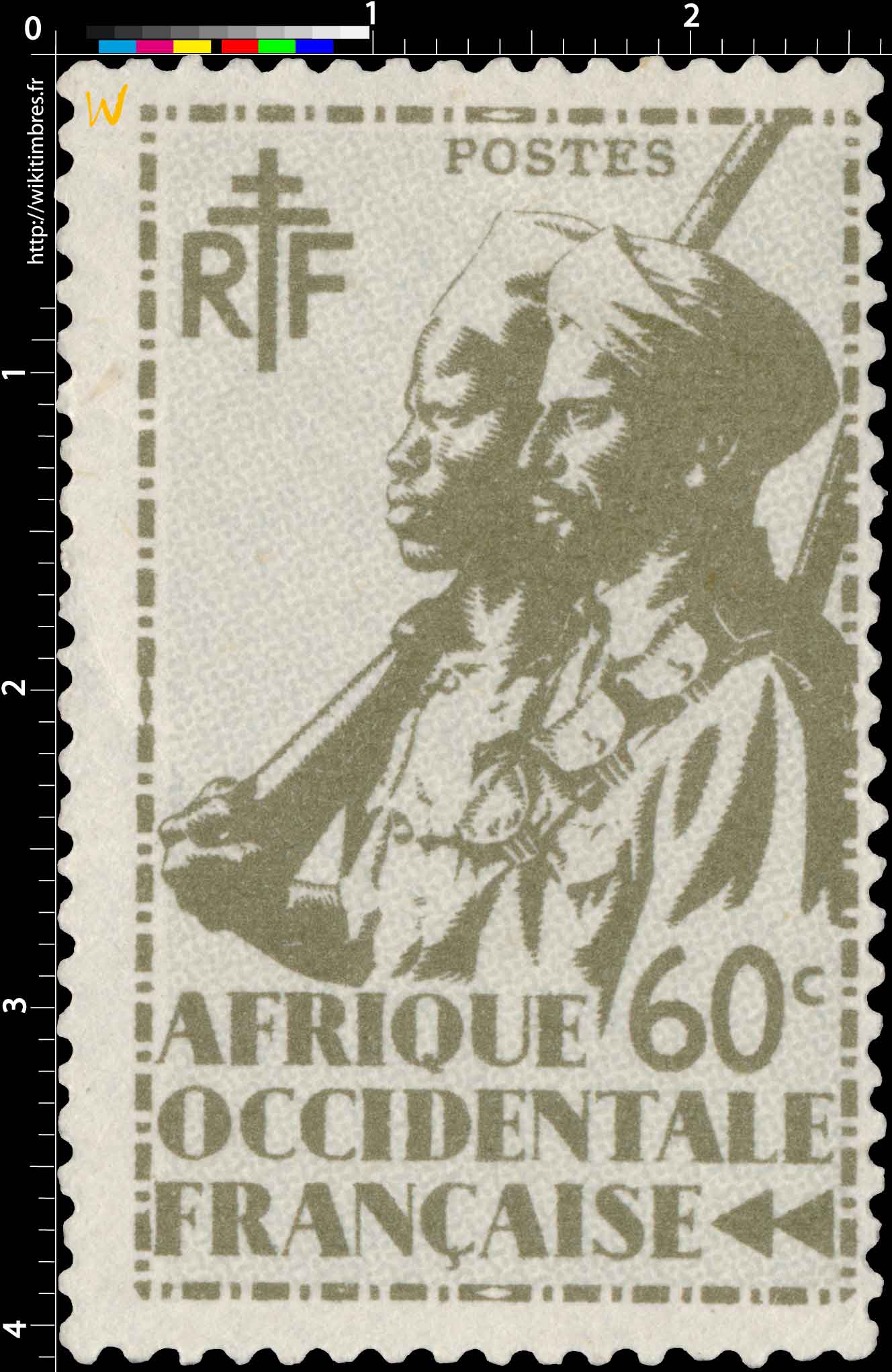  Afrique Occidentale Française - type tirailleur Sénégalais et cavalier Maure