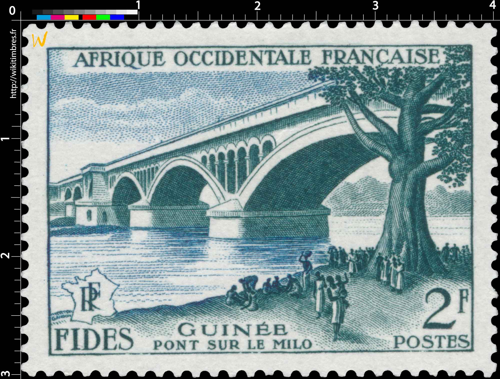 Afrique Occidentale Française - F.I.D.E.S. - Pont sur le Milo Guinée