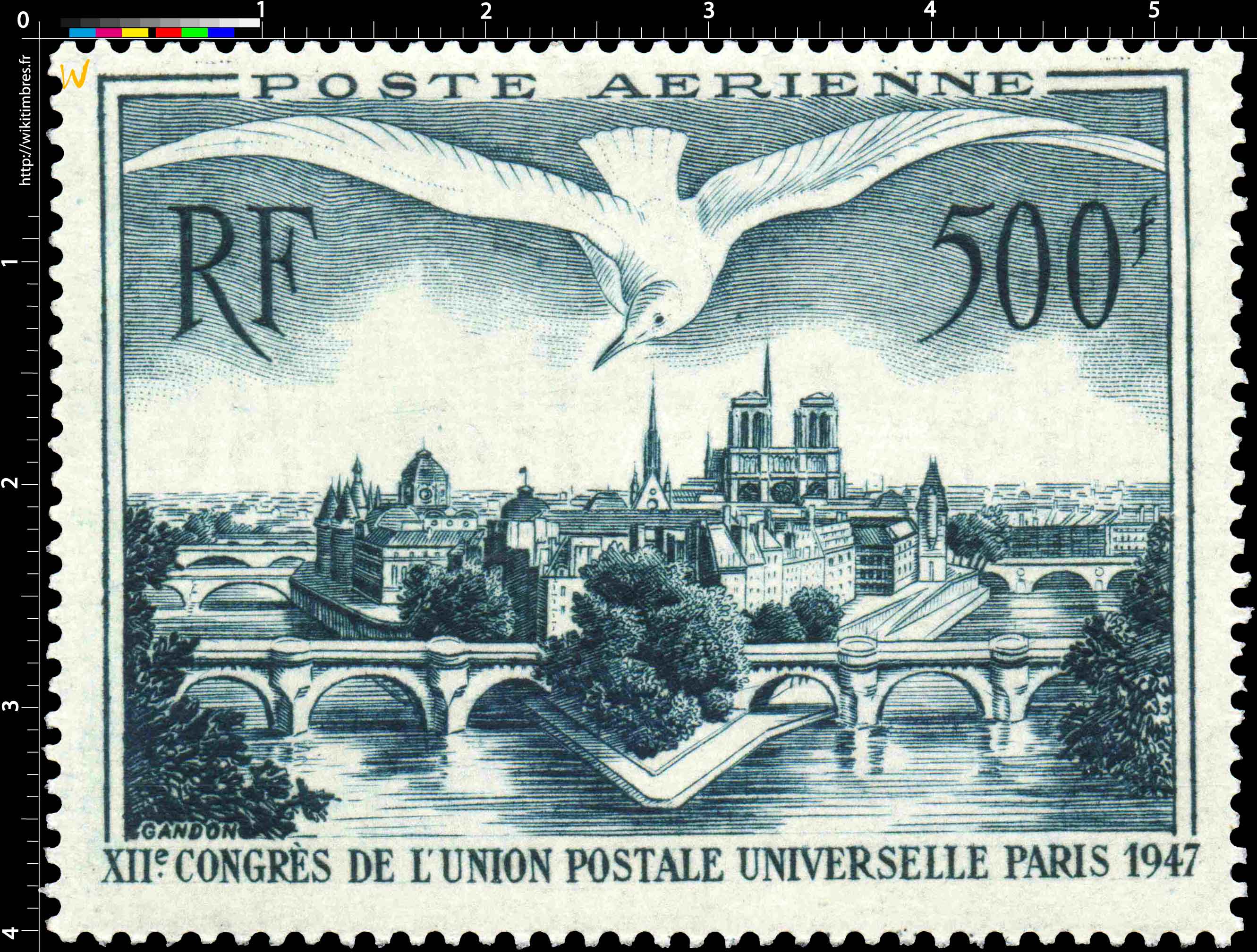 XIIe CONGRÈS DE L’UNION POSTALE UNIVERSELLE PARIS 1947