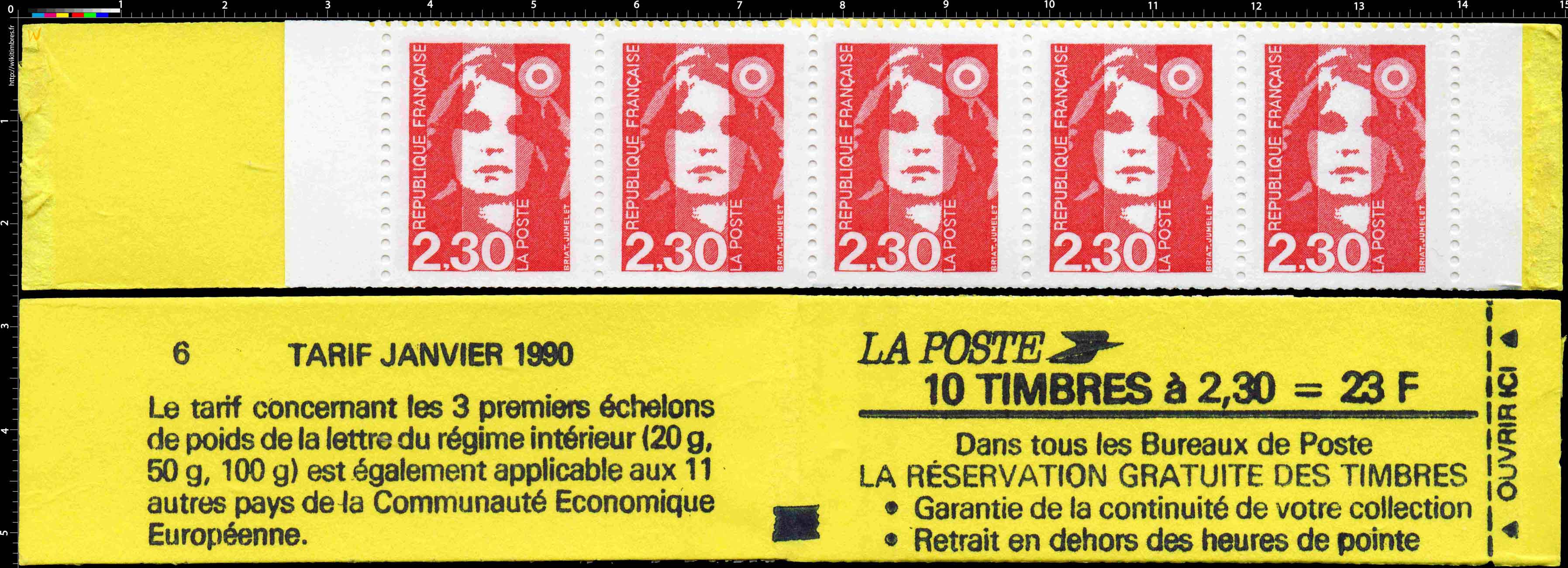 Réservation gratuite des timbres