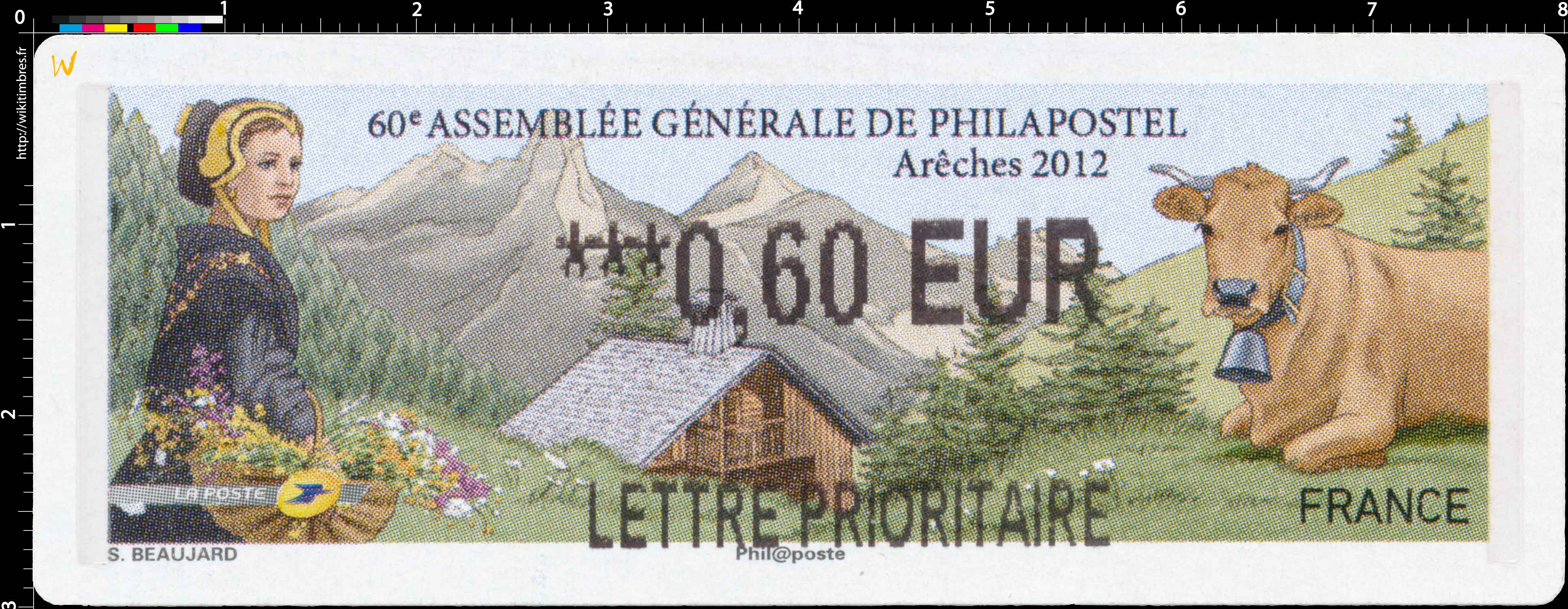 2012 60e Assemblée générale de Philapostel Arêches