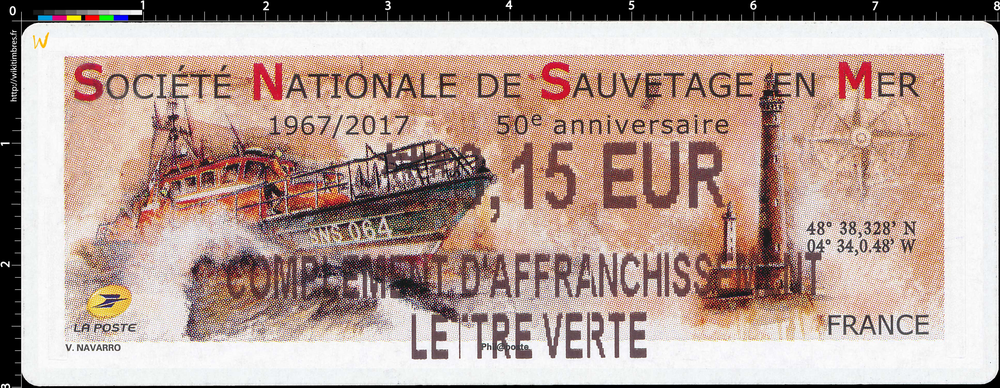 2017 Société Nationale de Sauvetage en Mer 1967/2017 50e anniversaire