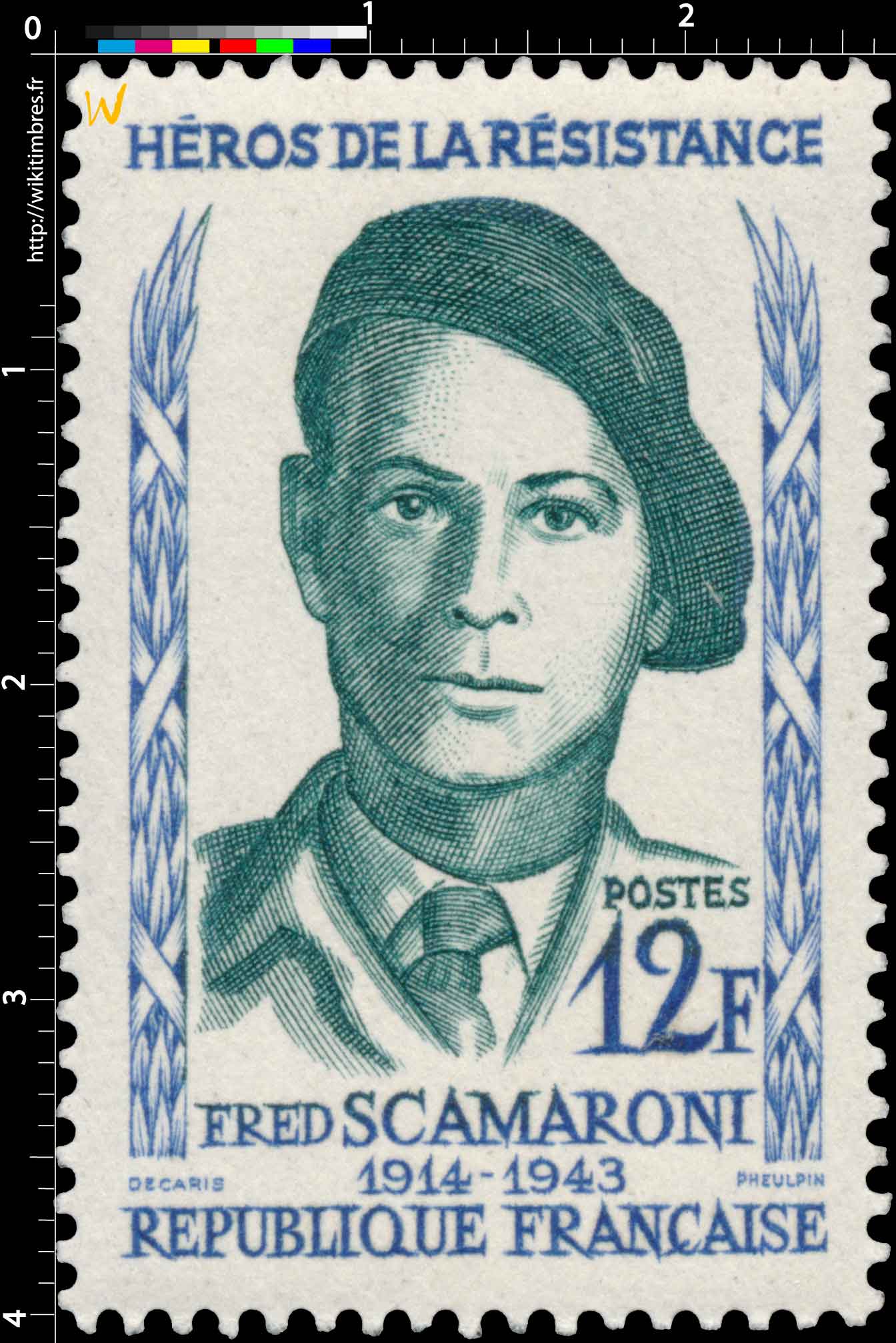 HÉROS DE LA RÉSISTANCE FRED SCAMARONI 1914-1943