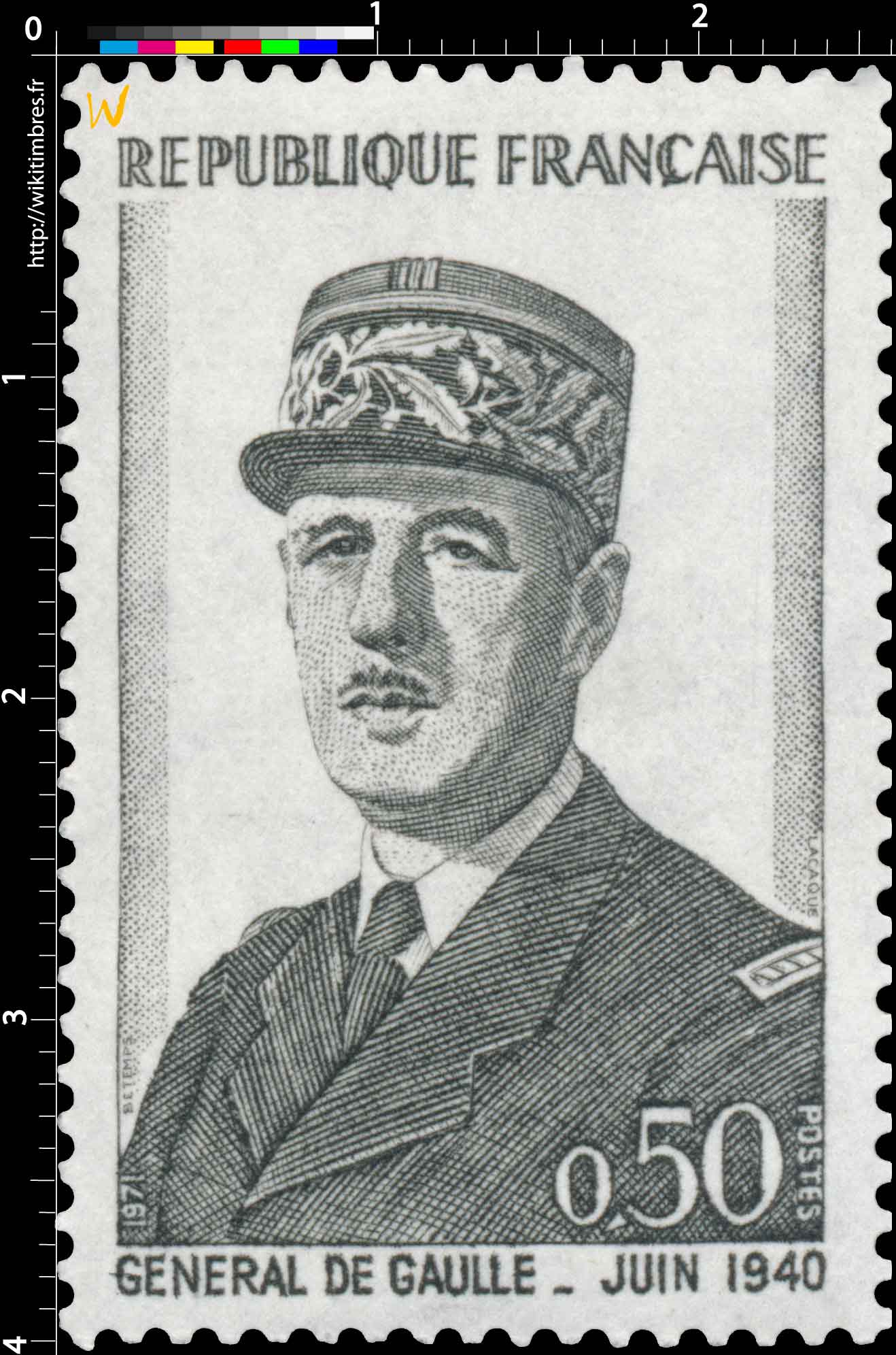 1971 GÉNÉRAL DE GAULLE - JUIN 1940