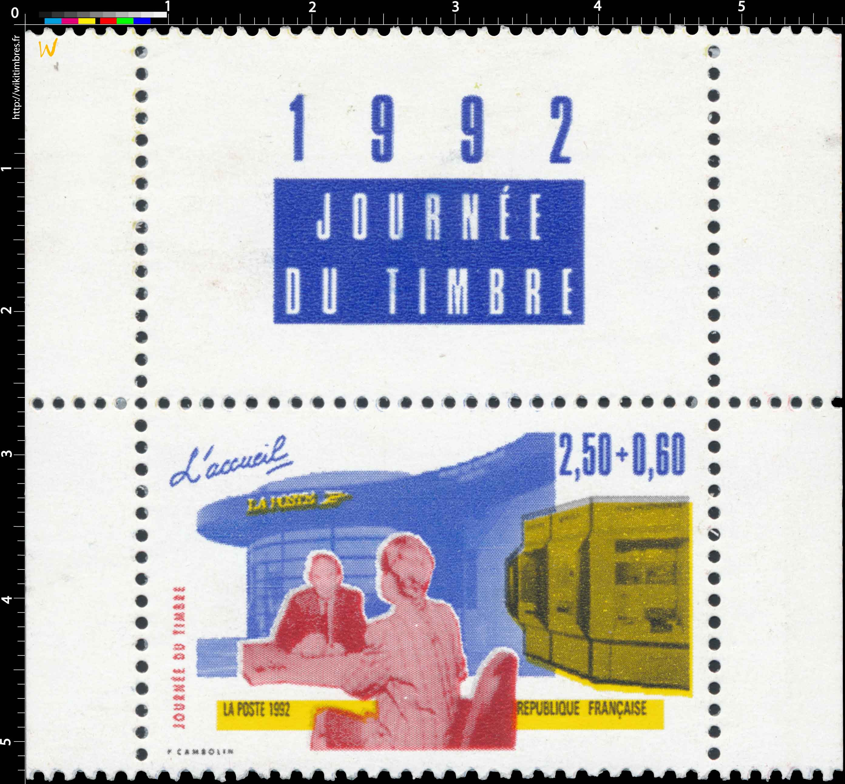 1992 JOURNÉE DU TIMBRE L'accueil