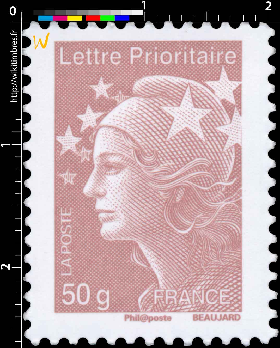 Lettre Prioritaire - type Marianne de Beaujard