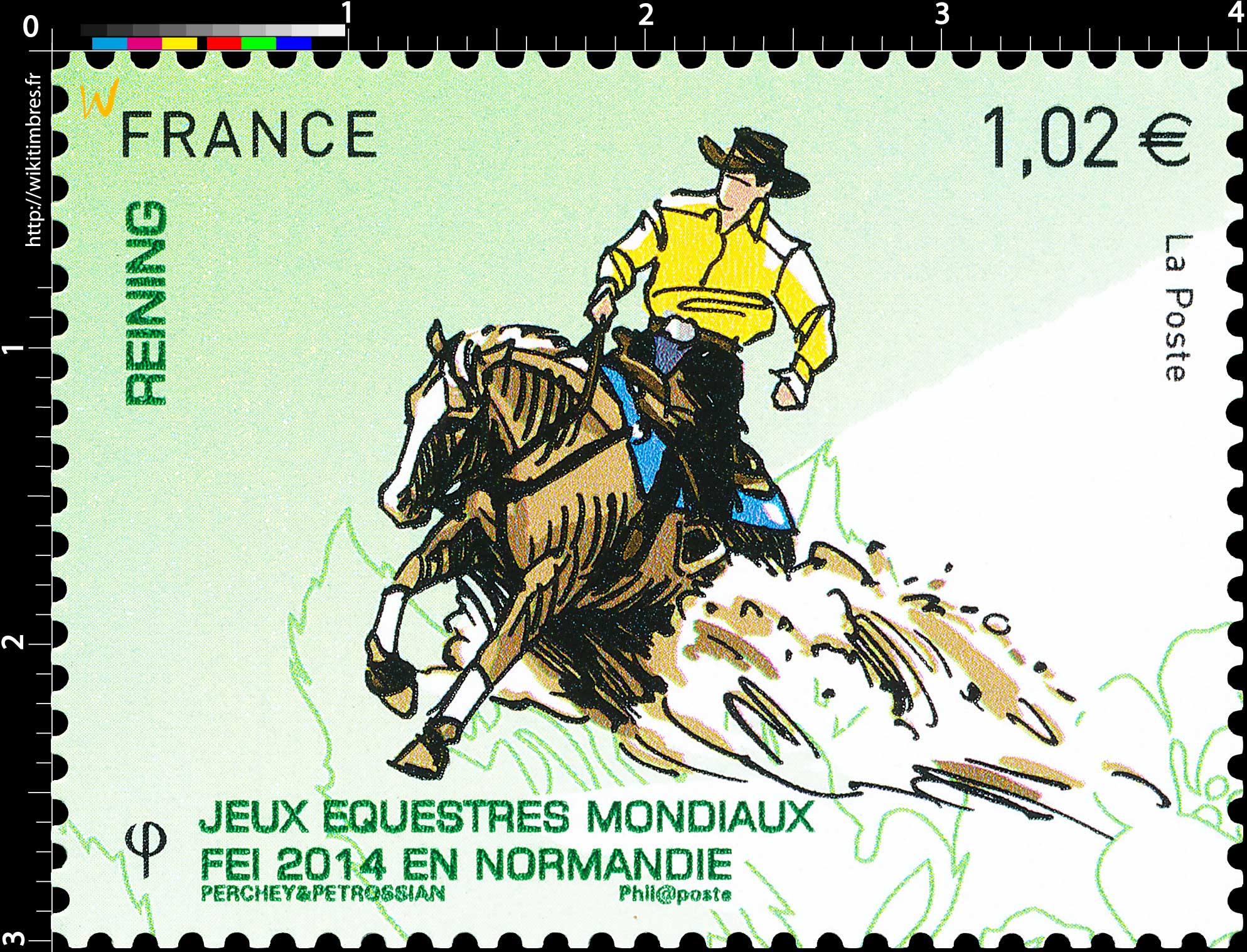 2014 Jeux Équestres Mondiaux FEI en Normandie REINING