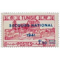 Tunisie - type Amphithéâtre d'El Djem surchargé Secours national