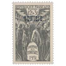 Tunisie - Journée du timbre 1951. Wagon-poste
