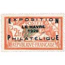EXPOSITION LE HAVRE 1929 PHILATÉLIQUE