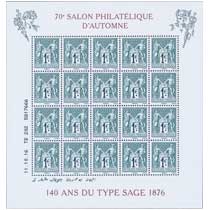 2016 70e Salon Philatélique d’Automne 140 ans du type Sage 1876