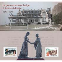 2015 Souvenir philatélique - le gouvernement belge à Sainte-Adresse 