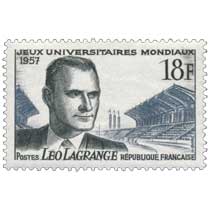 JEUX UNIVERSITAIRES MONDIAUX 1957 LÉO LAGRANGE
