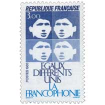 1985 LA FRANCOPHONIE ÉGAUX DIFFÉRENTS UNIS