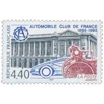 AUTOMOBILE CLUB DE FRANCE 1895-1995 ACF