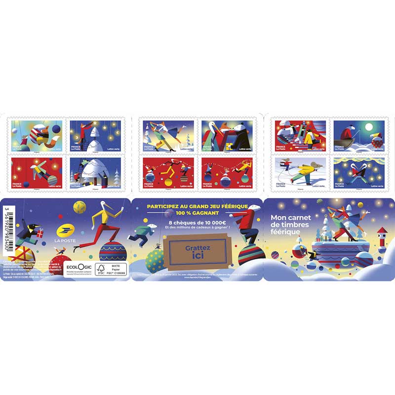 Timbre : 2022 Mon carnet de timbres féerique