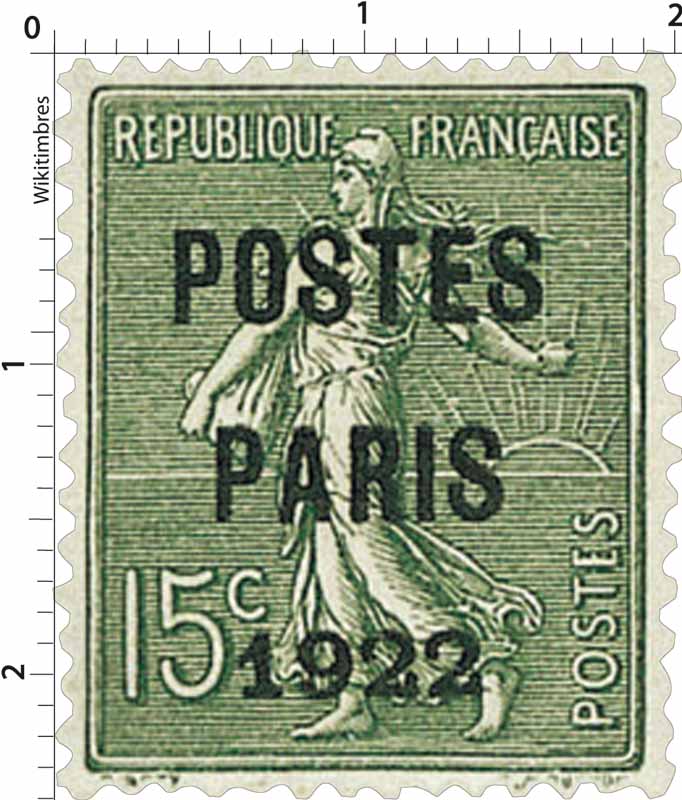 Timbre : 1922 POSTES FRANCE