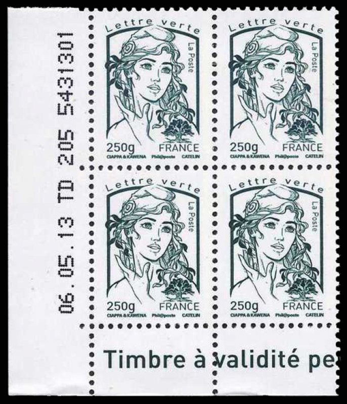 Stamp: Marianne and Tree-Lettre verte (France(Marianne (Ciappa and Kawena))  Yt:FR A1257,Mi:FR 6338C